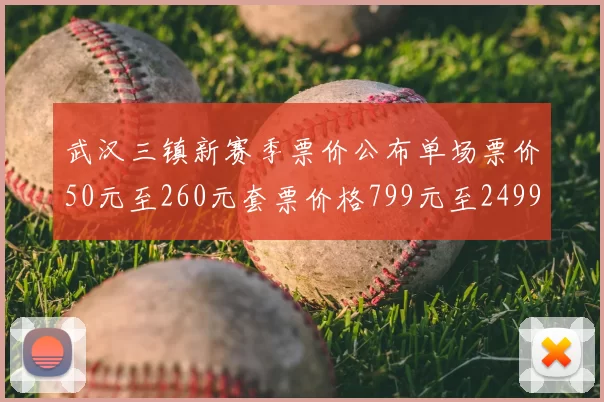 武汉三镇新赛季票价公布单场票价50元至260元套票价格799元至2499元