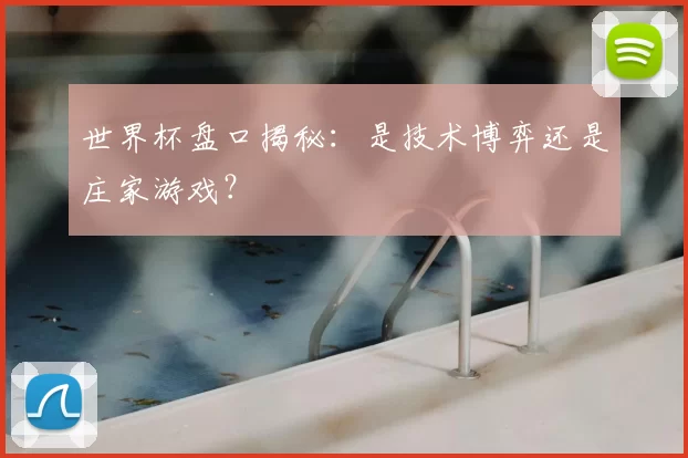 世界杯盘口揭秘：是技术博弈还是庄家游戏？