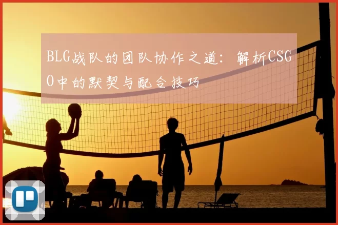 BLG战队的团队协作之道:解析CSGO中的默契与配合技巧